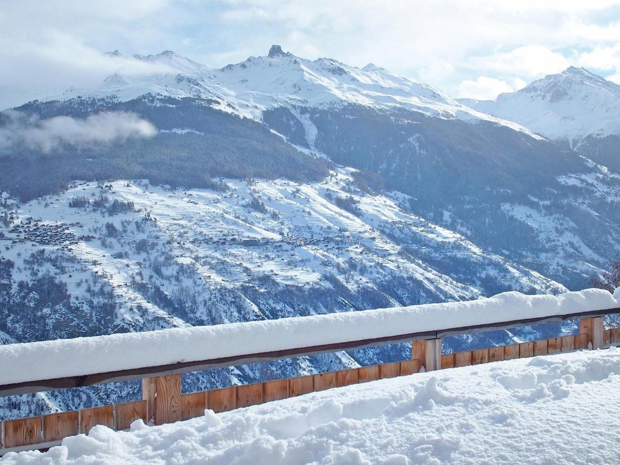 Mountain-View Chalet In Heremence With Terrace Exterior photo