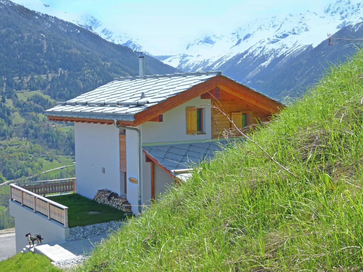 Mountain-View Chalet In Heremence With Terrace Exterior photo